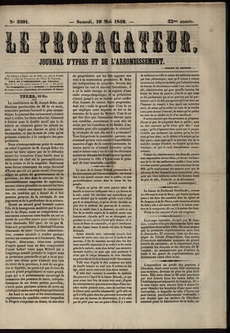 Le Propagateur (1818-1871) 1849-05-19