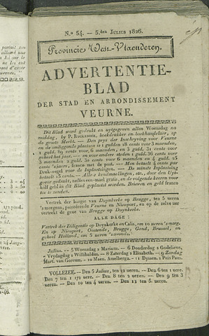 Het Advertentieblad (1825-1914) 1826-07-05