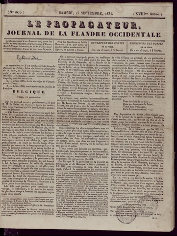 Le Propagateur (1818-1871) 1834-09-13