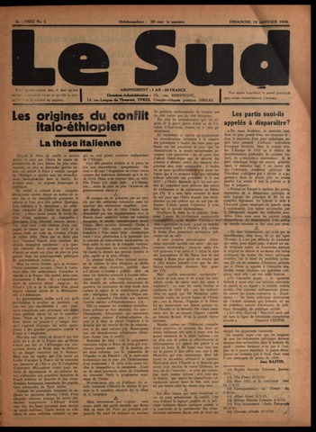 Le Sud (1934-1939) 1936-01-19