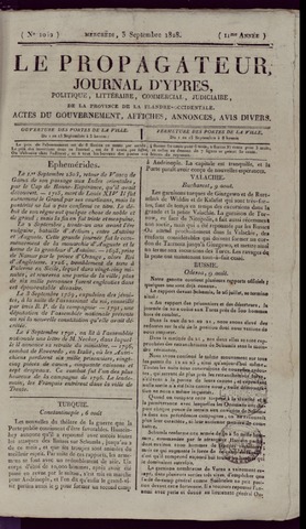 Le Propagateur (1818-1871) 1828-09-03