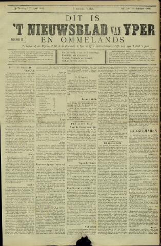 Nieuwsblad van Yperen en van het Arrondissement (1872 - 1912) 1907-04-27
