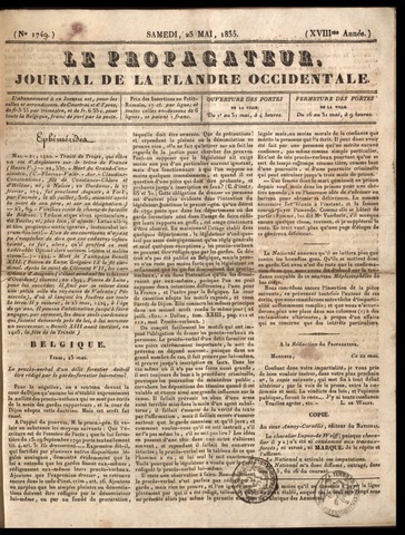 Le Propagateur (1818-1871) 1835-05-23