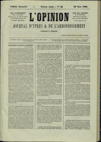 L’Opinion (1863-1873) 1868-03-29