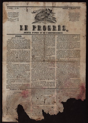 Le Progrès (1841-1914) 1843-12-03