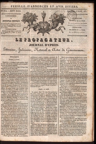 Le Propagateur (1818-1871) 1831-04-13