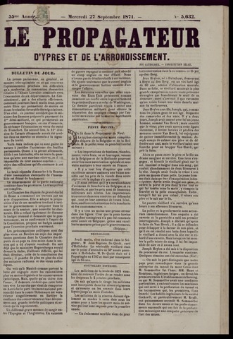 Le Propagateur (1818-1871) 1871-09-27