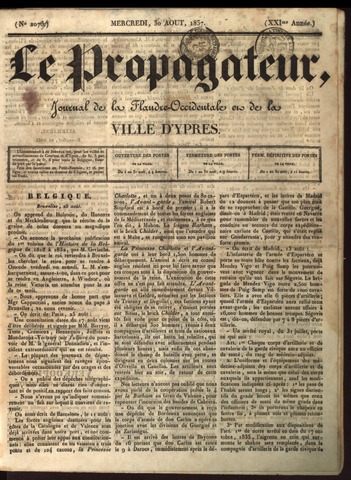 Le Propagateur (1818-1871) 1837-08-30