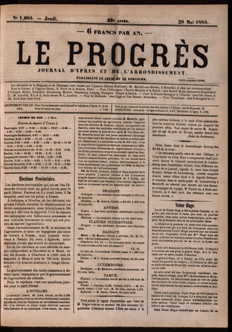 Le Progrès (1841-1914) 1885-05-28