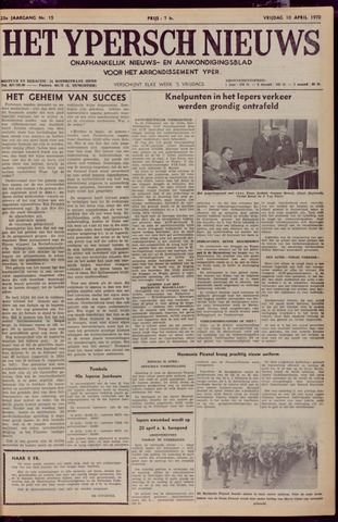 Het Ypersch nieuws (1929-1971) 1970-04-10