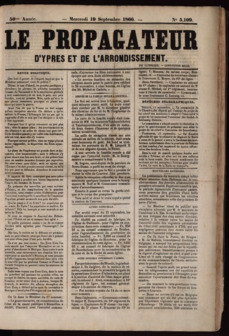 Le Propagateur (1818-1871) 1866-09-19