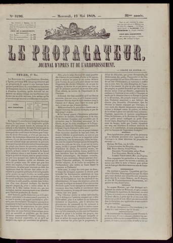 Le Propagateur (1818-1871) 1848-05-17