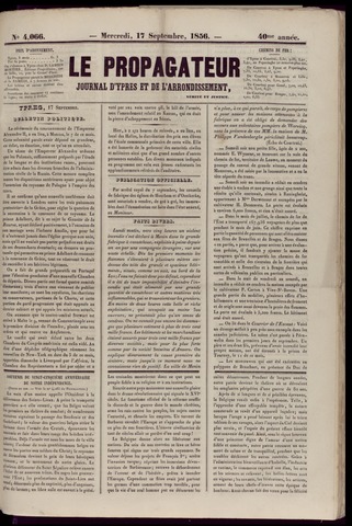 Le Propagateur (1818-1871) 1856-09-17