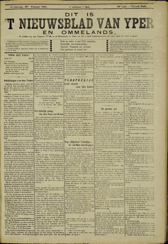 Nieuwsblad van Yperen en van het Arrondissement (1872 - 1912) 1901-02-23