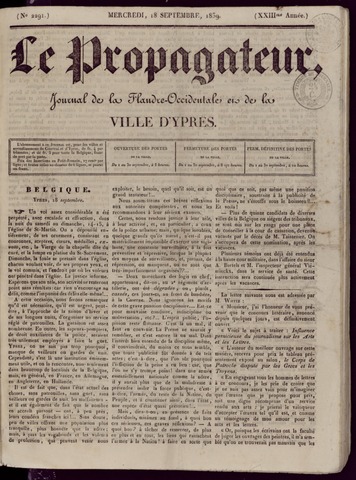 Le Propagateur (1818-1871) 1839-09-18
