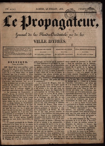 Le Propagateur (1818-1871) 1838-07-28
