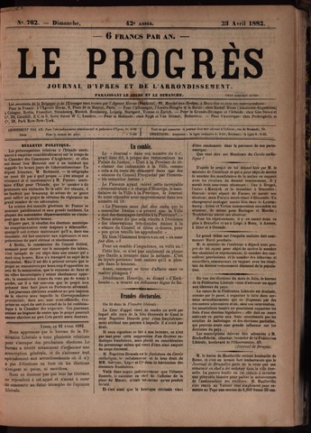 Le Progrès (1841-1914) 1882-04-23
