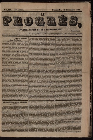 Le Progrès (1841-1914) 1856-12-14