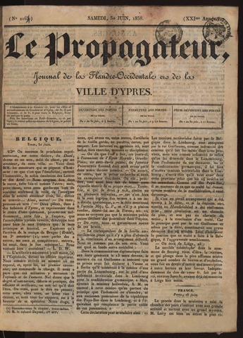 Le Propagateur (1818-1871) 1838-06-30
