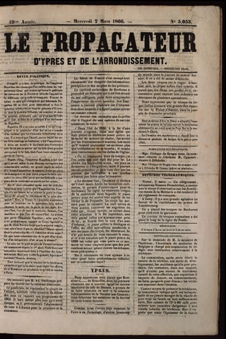 Le Propagateur (1818-1871) 1866-03-07