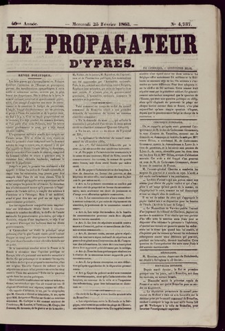 Le Propagateur (1818-1871) 1863-02-25