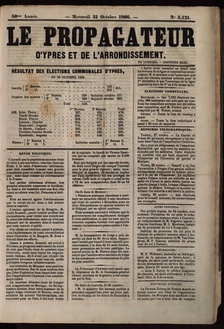 Le Propagateur (1818-1871) 1866-10-31