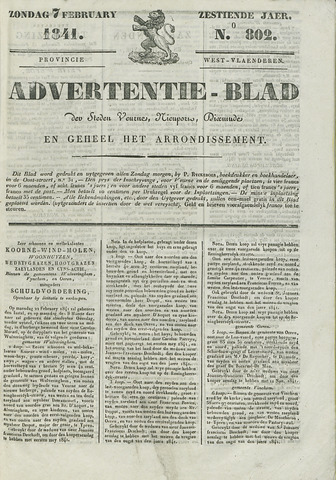 Het Advertentieblad (1825-1914) 1841-02-07