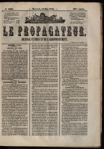 Le Propagateur (1818-1871) 1845-05-14