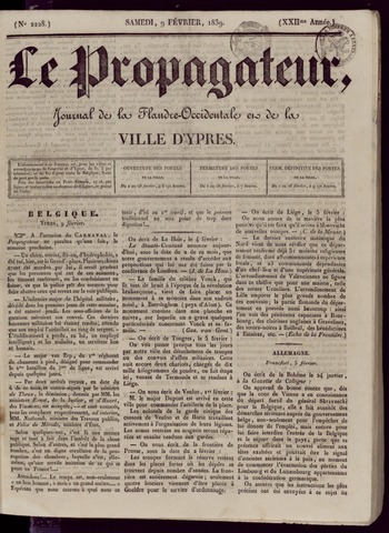 Le Propagateur (1818-1871) 1839-02-09