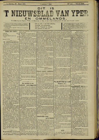 Nieuwsblad van Yperen en van het Arrondissement (1872 - 1912) 1901-03-23