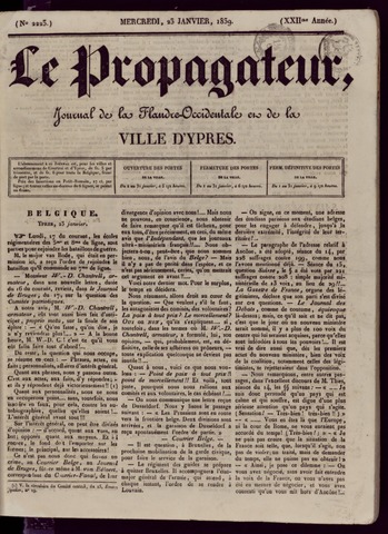 Le Propagateur (1818-1871) 1839-01-23
