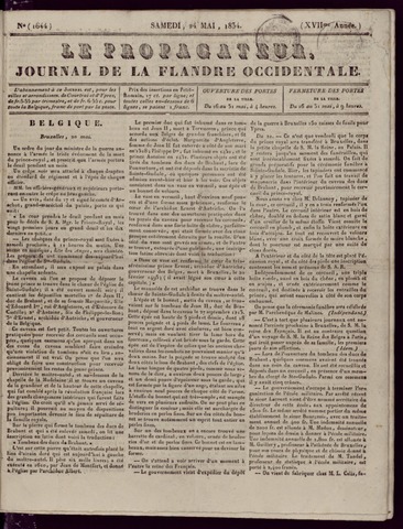 Le Propagateur (1818-1871) 1834-05-24