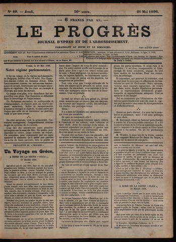 Le Progrès (1841-1914) 1896-05-21