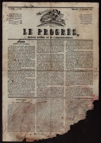 Le Progrès (1841-1914) 1843-11-19