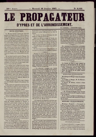 Le Propagateur (1818-1871) 1867-01-16