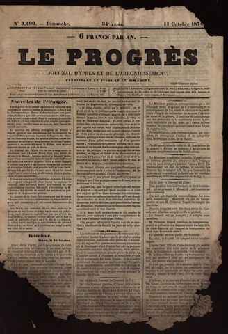 Le Progrès (1841-1914) 1874-10-11