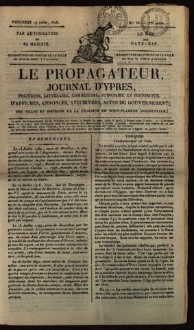Le Propagateur (1818-1871) 1826-07-19