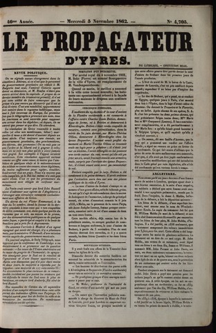 Le Propagateur (1818-1871) 1862-11-05