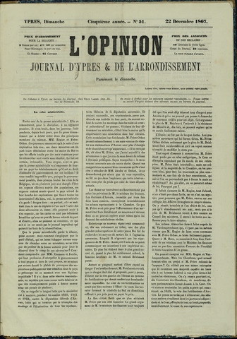 L’Opinion (1863-1873) 1867-12-22