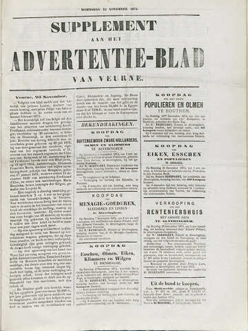 Het Advertentieblad (1825-1914) 1874-11-25