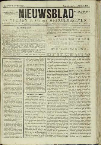 Nieuwsblad van Yperen en van het Arrondissement (1872-1912) 1874-10-10