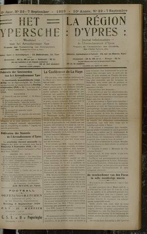 Het Ypersch nieuws (1929-1971) 1929-09-07