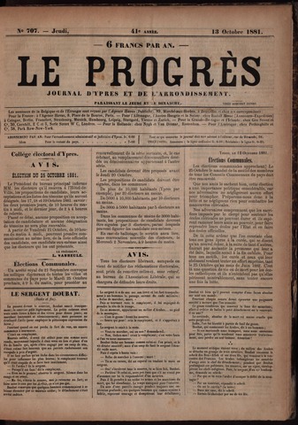 Le Progrès (1841-1914) 1881-10-13