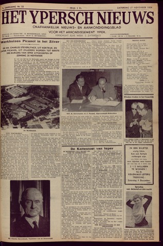 Het Ypersch nieuws (1929-1971) 1954-11-27