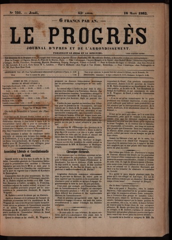 Le Progrès (1841-1914) 1882-03-16