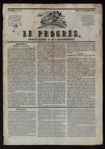 Le Progrès (1841-1914) 1842-09-29