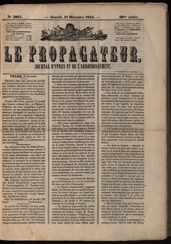 Le Propagateur (1818-1871) 1845-12-27