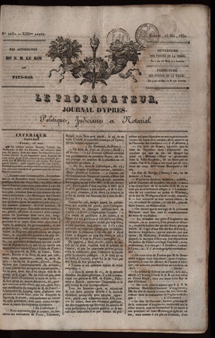 Le Propagateur (1818-1871) 1830-05-15