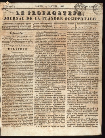 Le Propagateur (1818-1871) 1835-01-17