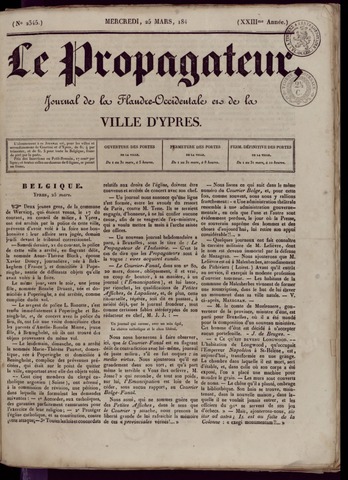 Le Propagateur (1818-1871) 1840-03-25